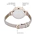 Women's Watches by FERENZI | Elegant Rose Gold-Tone Grey-Beige PU Leather Thin Band Watch | FZ15501