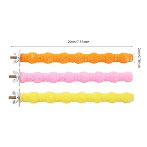 Wudong 6 Pezzi posatoi per pappagalli, Gabbia per Uccelli Colorata Scrub Stand Bar per Uccelli pappagalli pappagallini… Wudong Wudong 6 Pezzi posatoi per pappagalli, Gabbia per Uccelli Colorata Scrub Stand Bar per Uccelli pappagalli pappagallini…