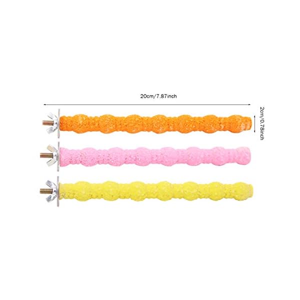 Wudong 6 Pezzi posatoi per pappagalli, Gabbia per Uccelli Colorata Scrub Stand Bar per Uccelli pappagalli pappagallini… Wudong Wudong 6 Pezzi posatoi per pappagalli, Gabbia per Uccelli Colorata Scrub Stand Bar per Uccelli pappagalli pappagallini…