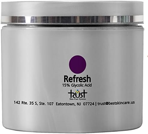 Refresh 15% Glycolic Acid Exfoliating Pads, 60 pads, Reduce Wrinkles & Acne