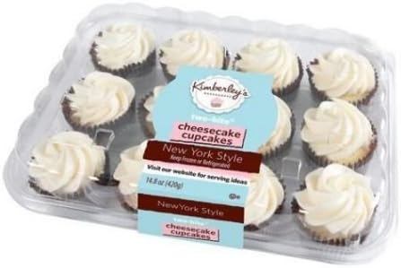 Kimberleys Bakeshoppe Two Bite New York Style Cheesecake Cupcake, 14.8 Ounce -- 12 per case.