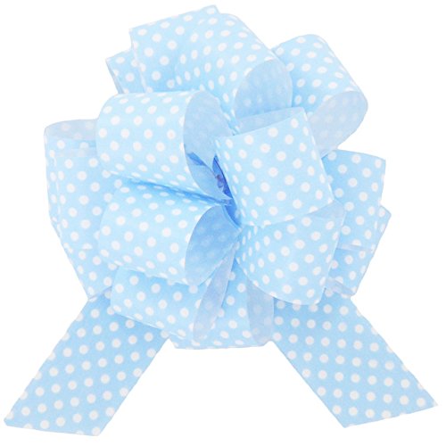 Yeeper Small Pull Bows/ Christmas Gift Knot with Ribbon Strings to Wrap the Box or Floral Decoration, Pack of 9 in diferent colors (White/Red/Pink/Yellow/Green/Blue/Purple)