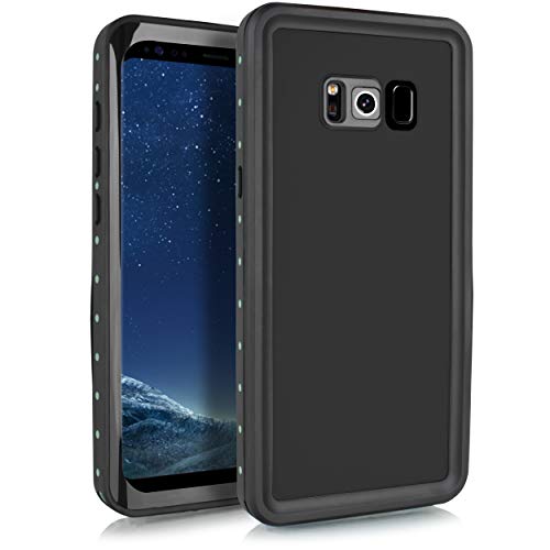 for Samsung Galaxy S8 Case, Waterproof Case, 6oodeals Underwater Case Snowproof Shockproof Dirtproof Cover (Black) - Thumbnail 4