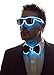 NEON NIGHTLIFE Light Up Bow Tie for Men, Blue
