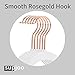 SUPJOO Premium Velvet Hangers Rose Gold Swivel Hooks - Felt Hangers-HeavyDuty Non Slip Sturdy Suit Hangers-Space Saving Clothes Hangers 50 Pack for Skirts Coats (White)