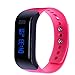 InnKoo Waterproof Fitness Tracker Watch, U1 Activity Tracker Pedometer Watch Steps Calories Counter Smart Bracelet Wristband Sports Band Sleep Tracker, for Women Men Kids Seniors (Pink)