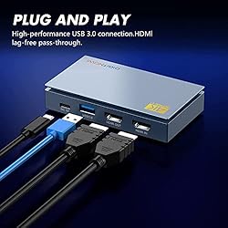 HDMI Video Capture Card USB 3.0, 4K Loop-Out HD