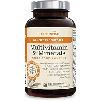 Naturewise Womens Multivitamin Whole Food Complex With Eye Support Vitamins Minerals Organic Whole Foods Lutemax 2020 Protects Improves