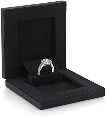 FEYONCÉ Slim Engagement Ring Box: Hidden Velvet Jewelry Box For A Surprise Wedding Proposal - Discreet Design for Suprise Events