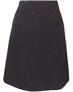Theory Women's Anorel Rainbow Coating Wool A-line Skirt Black Multi Size 0