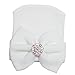 Eshock Newborn baby Cute Lovely Soft Hat,Bow Baby Girl Hospital Beanie Hat (B)