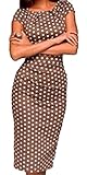 Generic Women's Polka Dot Slim Short Sleeve Dress