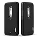 J&D Case Compatible for Moto Droid Maxx 2 Case, Heavy Duty [Dual Layer] Hybrid Shock Proof Protective Rugged Bumper Case for Moto Droid Maxx 2 Case - Black