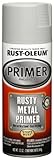 Rust-Oleum 249331 Automotive Rusty Metal Primer Spray Paint, 12 oz, Light Gray