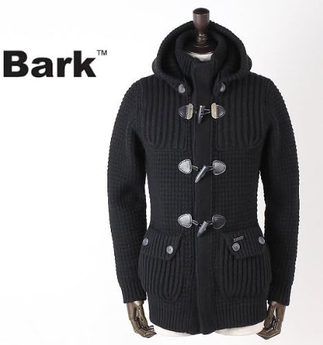Amazon ブラック C05 M Bark バーク メンズ ショート ニットダッフルコート 32b8001 ブラック コート ジャケット 通販