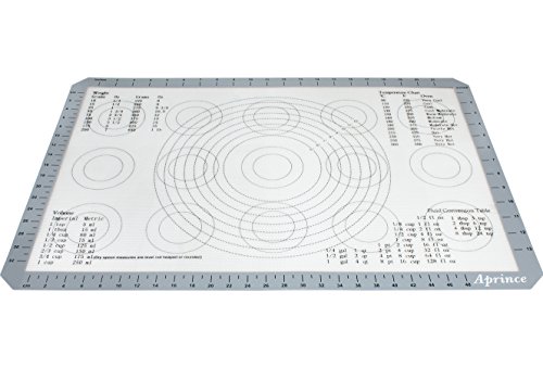 Aprince Silicone Baking Mat with Measurements - Extra Large 23.6" x 15.7" / Non-Stick Cookie Sheet / Non Stick Silicon Liner - Professional Grade (1) - Thumbnail 5