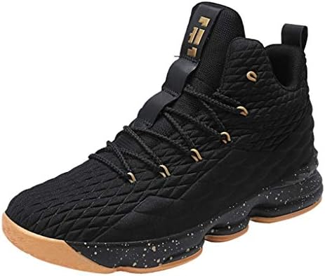 Conkafoe Men's Fashion Sports Basketball Shoes Women's Breathable Non-Slip Flyknit Sneakers