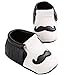 Lidiano Infant Baby Toddler PU Leather Moustache Print Soft Sole Tassels Moccasins Crib Shoe (6-12 Months, Black)
