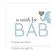 Elephant Baby Shower Wishes Game Set of 20 Classic Newborn Advice Activity for Boys