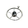 Pactrade-Marine-5-Spoke-Stainless-Steel-Steering-Wheel-with-Turning-Knob-11-L Pactrade-Marine-5-Spoke-Stainless-Steel-Steering-Wheel-with-Turning-Knob-11-L