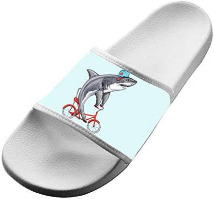 Hawaii Slippers Antiskid House Lovers Flip-flop Shark Bike Shoes Outdoor Flat Sandals Adult 12 B(M) US