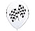 10 PACK RACING FLAGS 11" Balloons Birthday CARS NASCAR INDY