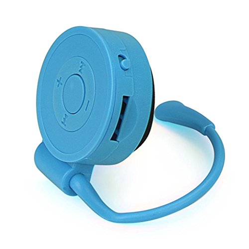 DZT1968 Sport Running Earhook USB Digital Hanging ear MP3 Music Player Support 32GB Micro SD TF Card (Blue)