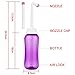 Travel Bidet iBzera Portable Handheld Bidet Bottle - Bathroom Toilet Bidet Cleaner Bottom Spray Wiper Personal Hygiene Refresher Peri Bottle for Home Hotel Office Vacation (17oz / 500ml) (Violet+)