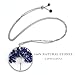 Tree of Life Pendant Necklace 31 inches Dainty 7 Chakra Long Necklaces for Women Jewelry