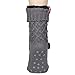 Womens Sweater Design Super Thick Comfy Non-Skid Slipper Socks (Charcoal Grey)