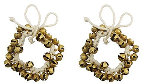 Whitewhale Handmade Indian Classical Ghungroo Dance Accessories Bharatnatyam, Kuchipudi, Odissi Ghungru For Dancer's Feet (25 bells + 25 bells)