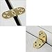 2pcs Brass Butler Tray Hinge, Heavy Duty Flip Top Hinge with Screws Ideal for Folding Wings, Sewing Machine Table, Computer Desk, Roll-Top Desk