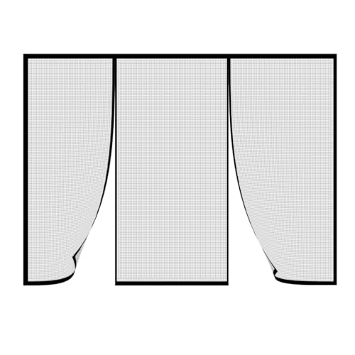 Magnetic Screen Door Black 260x185cm Solid Door