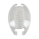 Clear 6.5 Inch Banana Clip Hair Clincher Interlocking Two Sides Hair Comb