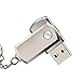 OUYAWEI Portable USB Flash Drive Mini Metal Key Chain U Disk Storage Drive Silver 8GB