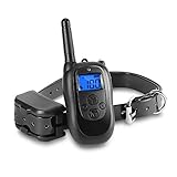 NWCOLLAR P9 Remote Dog Training Collar,Rechargeable and Waterproof,330yd Remote,Dog Trainer Collar with Beep, Vibration and Shock,All Size Dogs (10Lbs - 100Lbs) (P9)