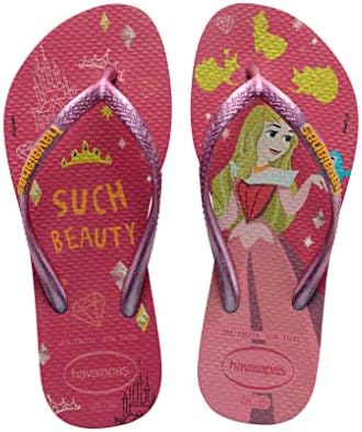 Amazon.com | Havaianas Kids Slim Disney Cool Sandal, White/Pink