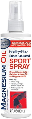 Healthy 4 You Magnesium Oil Sport Spray, 4 Ounce