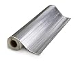 Flex Clad 400 Pipe and Duct Waterproofing Self-Stick Protective Sheet, Aluminum, 36" x 33-1/2"