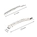 12 pieces Rhinestone Bobby Pin, Metal Hair Clips, 1 Row and 2 Row Clear Crystal Hair Barrette Pins for Women Lady Teen Girls