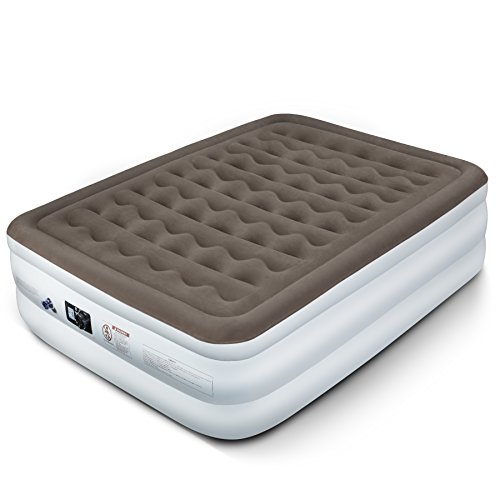 [- ETEKCITY Upgraded Queen Size Double Air Bed, Air Mattress Blow Up Elevated Raised Airbed Inflata