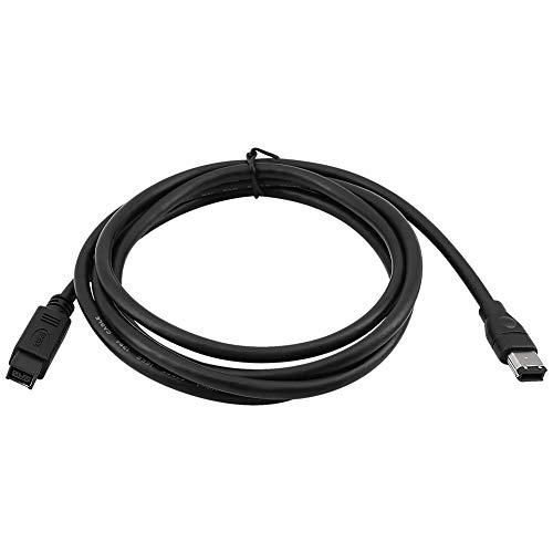 Yeung Qee IEEE 1394B Firewire 800 to 400 9 pin to 6 pin Cable 6ft, Firewire 800 9 Pin/6 Pin Male/Male (9 pin to 6 pin)