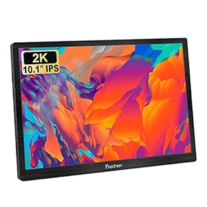 2K Portable Monitor, Prechen 10.1 Inch QHD 2560x1600 Small Monitor IPS Screen with HDMI/USB-C/Type-c Interface, Mini…