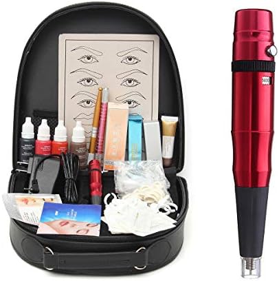 Professional Complete Eyebrow Lips Tattoo Machine Kits Permanent Makeup Set
