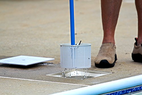 LIDZ Off Pool Skimmer Lid & Skimmer Basket Removal Tool with Release Handle Blue