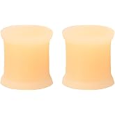 Silicone Transparent 1 Pair Flexible Solid Ear Plugs Hypoallergenic Saddle Gauges Earrings Gage Starter Soft Stretching Piercing Jewelry Tuneles De Oreja Para Hombre for Men Women 3 mm(8 G)