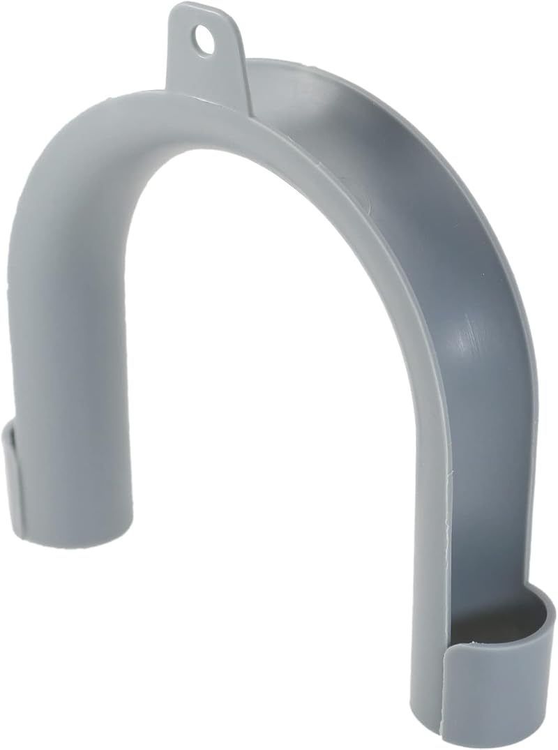 LRMYS U-Shaped Drain Outlet Hose Hook 20-26mm Pipe ABS Gray 1 Pack