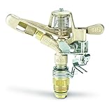 Rain Bird 35ADJTNTB Brass Impact Sprinkler, Adjustable 0&deg; - 360&deg; Pattern, 23' - 50' Spray Distance