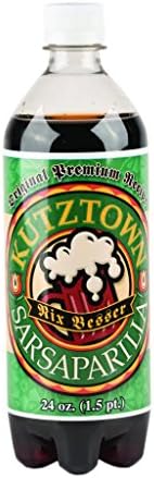 AmishTastes Sarsaparilla Soda, Kutztown "Nix Besser" PA Dutch Style, 24 Oz. (Pack of 12)