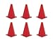 Champion Sports 9 Inch Colored Cones All Red - Set of 6